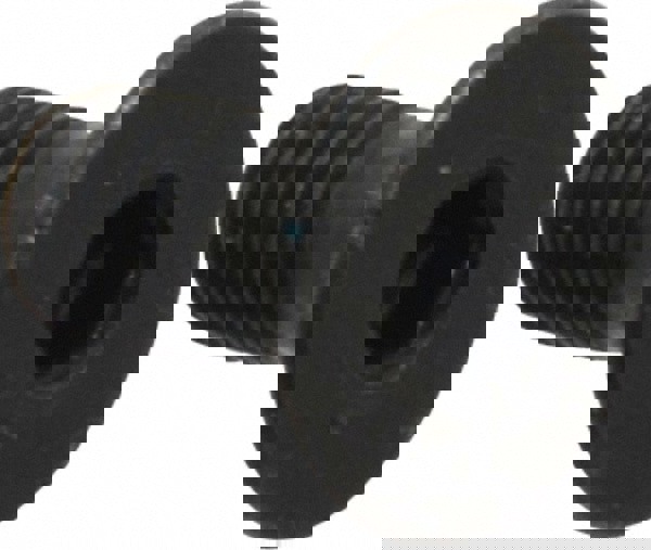 Flat Socket Cap Screw: M5x0.8, 12.9 Alloy Steel, Black Oxide Finish