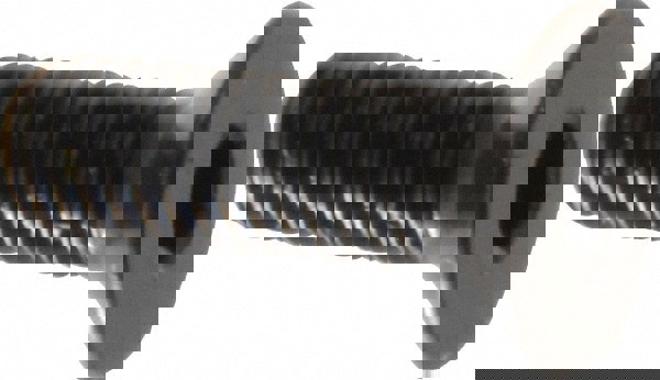 Flat Socket Cap Screw: M5x0.8, 12.9 Alloy Steel, Black Oxide Finish