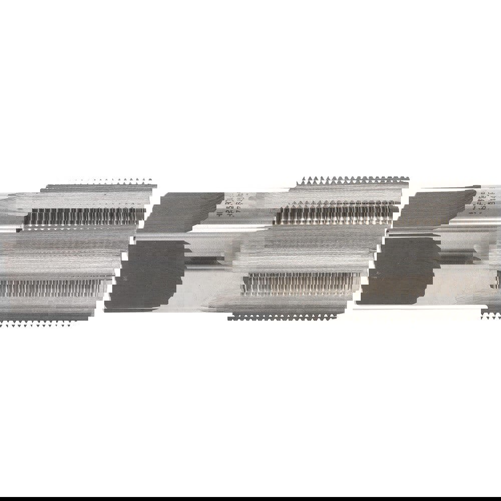 Straight Flutes Tap: 2-5/8-12, UNS, 6 Flutes, Plug, High Speed Steel, Bright/Uncoated