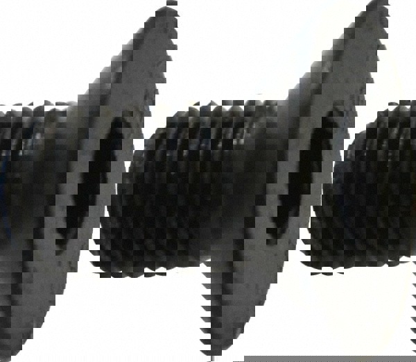 Flat Socket Cap Screw: M6x1, 12.9 Alloy Steel, Black Oxide Finish