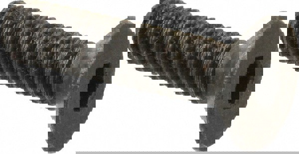 Flat Socket Cap Screw: M6x1, 12.9 Alloy Steel, Black Oxide Finish