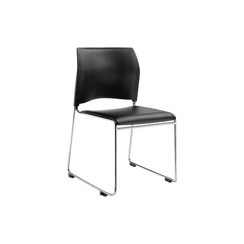 Vinyl Black Stacking Chair
