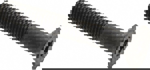 Flat Socket Cap Screw: M6x1, 12.9 Alloy Steel, Black Oxide Finish