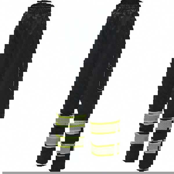 Rain Pants: Polyester, Drawcord Closure, Black, X-Large