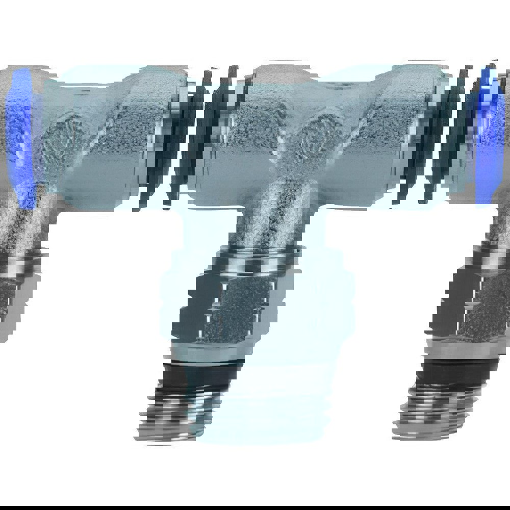 Push-to-Connect Tube x Universal Thread Fitting: Swivel Branch Tee, Universal, 5/32