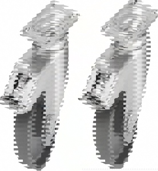 Rigid & Swivel Top Plate Caster: Nylon, 3-1/2