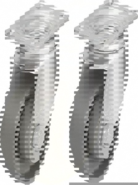 Rigid & Swivel Top Plate Caster: Nylon, 3-1/2