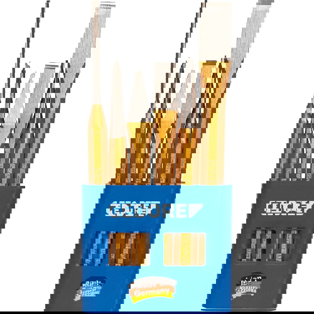 Chisel & Punch Sets; Set Type: Punch & Chisel Set ; Material: Vanadium Steel ; Includes: 97-125 150 Chisel; 98-125 Chisel; 99 12-3 Punch; 100-10 Punch; 119-4 Punch ; Chisel Size: 150 mm; 125 mm ; Punch Size: 3 mm; 10 mm; 4 mm