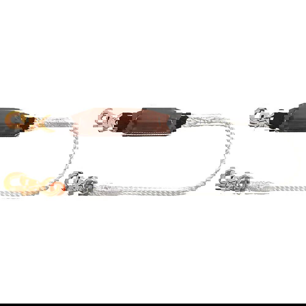 Lanyards & Lifelines; Load Capacity: 350 ; Construction Type: Rope ; Harness Type: Fall Arrest ; Lanyard End Connection: Snap Hook ; Anchorage End Connection: Locking Rebar Snap Hook ; Harness Connection: Locking Snap Hook