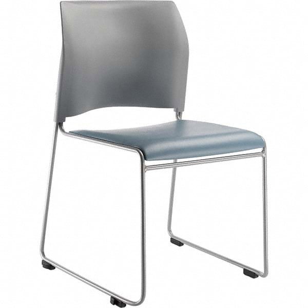 Vinyl Blue Stacking Chair