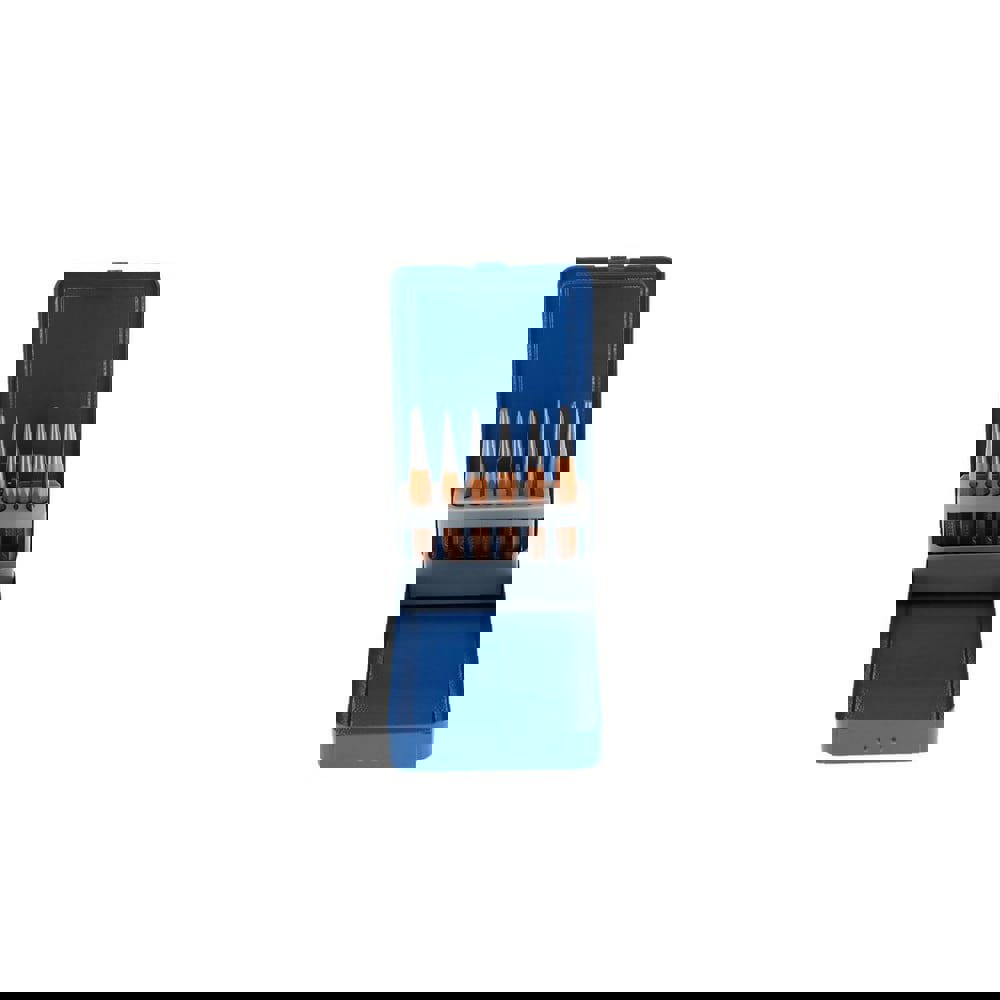 Punch Sets; Set Type: Drift ; Material: Chrome Vanadium Steel ; Container Type: Metal Case ; Minimum Punch Size (Decimal Inch): 0.0393 ; Maximum Punch Size (mm): 10.00 ; Includes: 99-10-1; 99-10-2; 99-10-3; 99-12-4; 99-12-5; 100-10 Punch