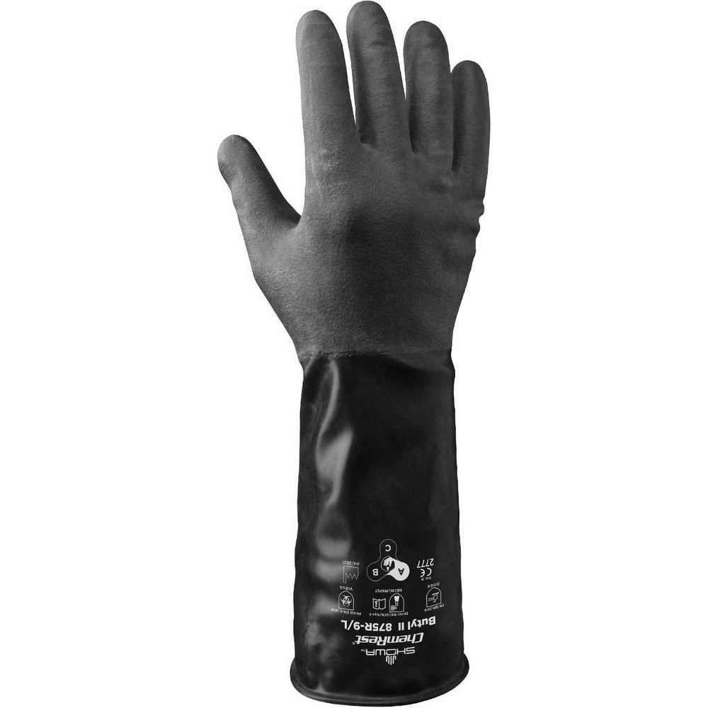 Chemical Resistant Gloves; Glove Type: General Purpose Chemical-Resistant ; Material: Butyl ; Size: Medium ; Numeric Size: 8 ; Coating Material: Butyl ; Lining Material: Unlined