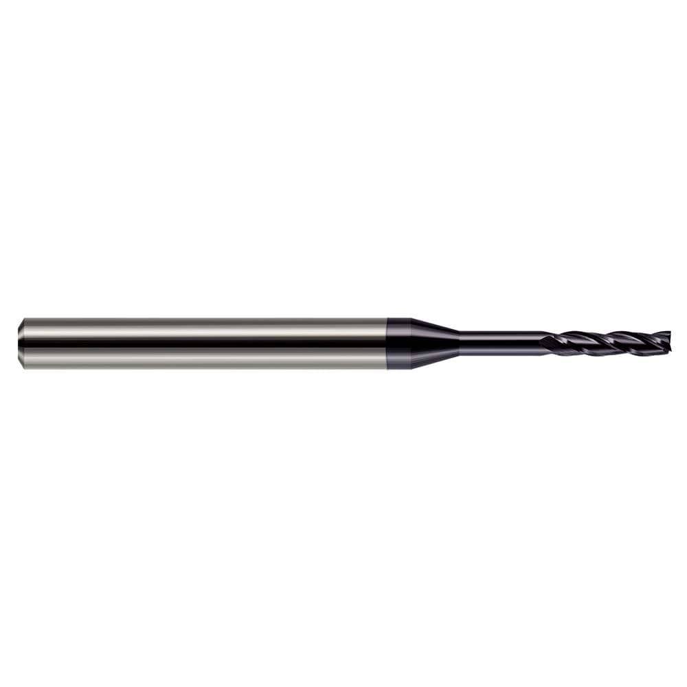 Square End Mill: 3/64'' Dia, 1/4'' LOC, 2.5'' OAL, 3 Flutes, Solid Carbide