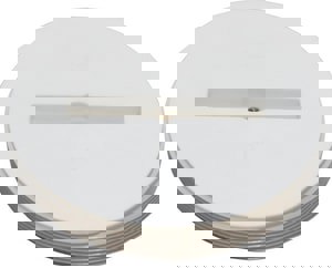 6 PVC CS CO PLUG W/ THRD BRS INS