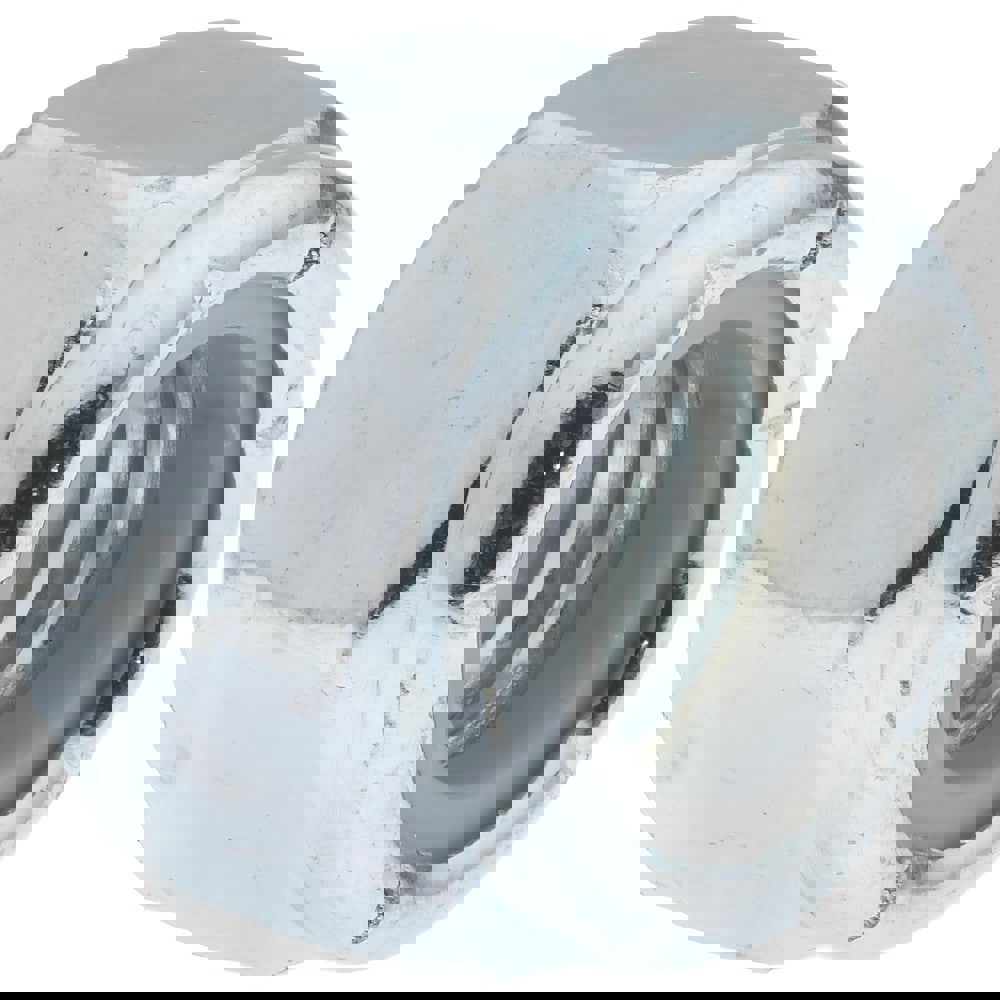 Hex Lock Nut: Insert, Nylon Insert, 1/2-13, Grade 2 Steel, Zinc-Plated