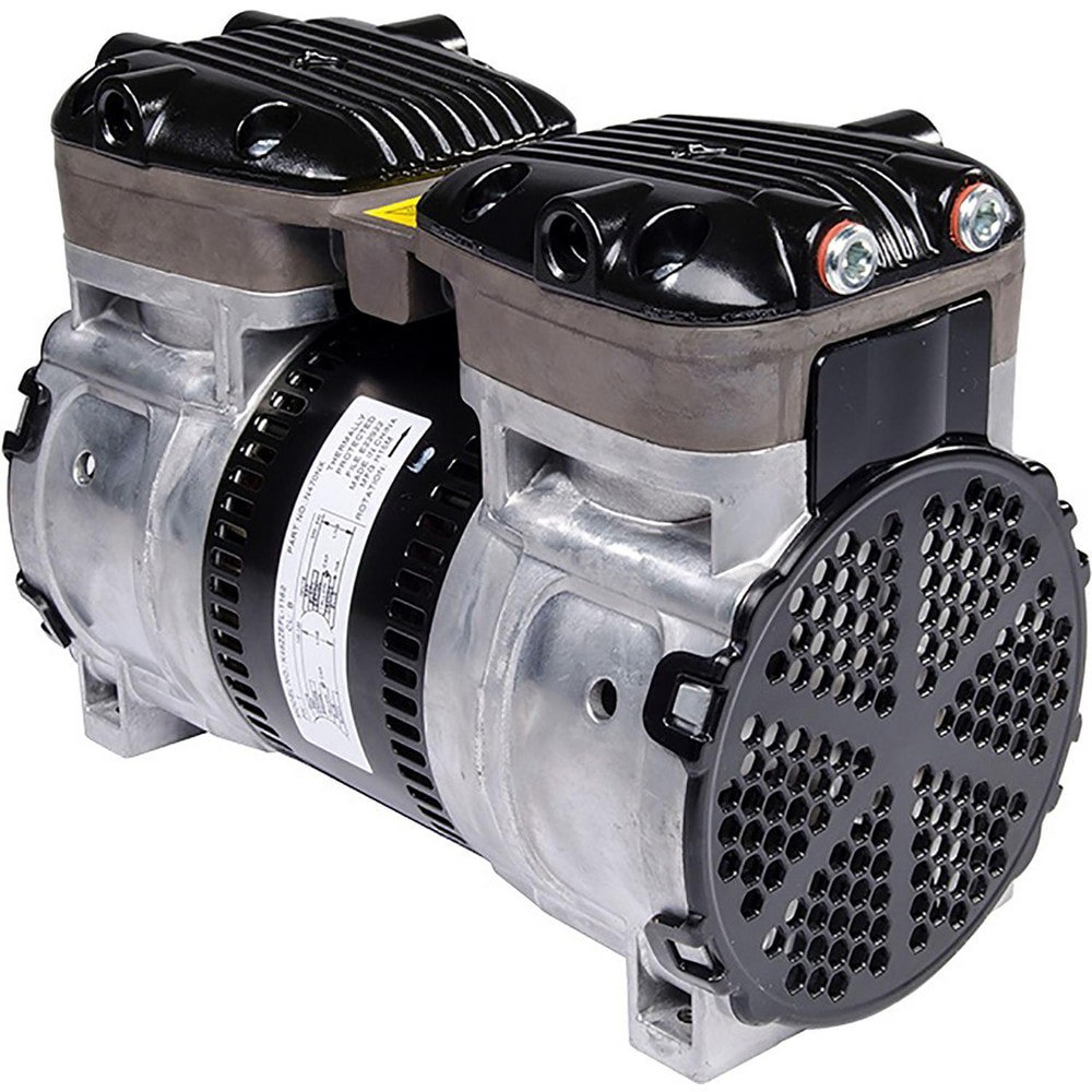 Piston-Type Vacuum Pumps; Compressor Type: Compressor/Vacuum Pump ; Horsepower: 1/2 ; Cubic Feet Per Minute: 2.6 ; Vacuum Pressure: 26 ; Voltage: 100/120V AC; 200/240V AC ; Frequency: 50/60HZ