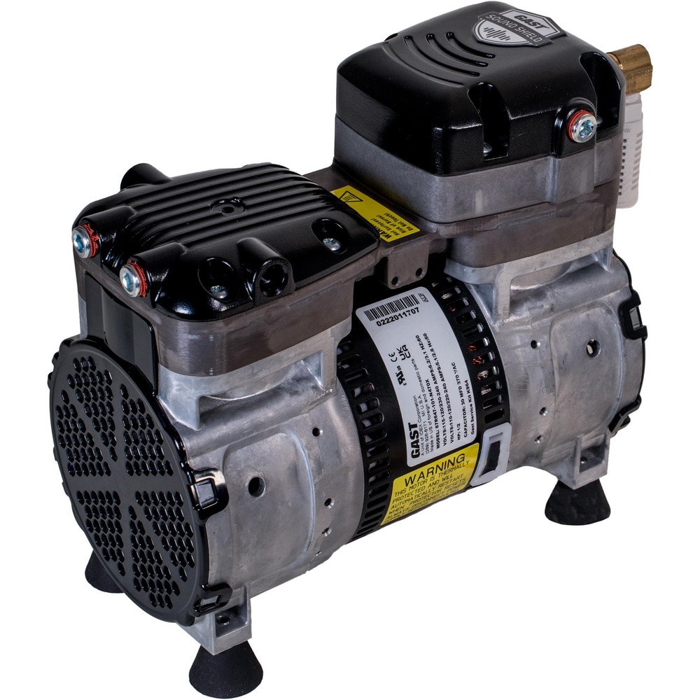 Piston-Type Vacuum Pumps; Compressor Type: Compressor/Vacuum Pump ; Horsepower: 1/2 ; Cubic Feet Per Minute: 4.8 ; Vacuum Pressure: 28 ; Voltage: 115/120V AC ; Frequency: 50/60HZ