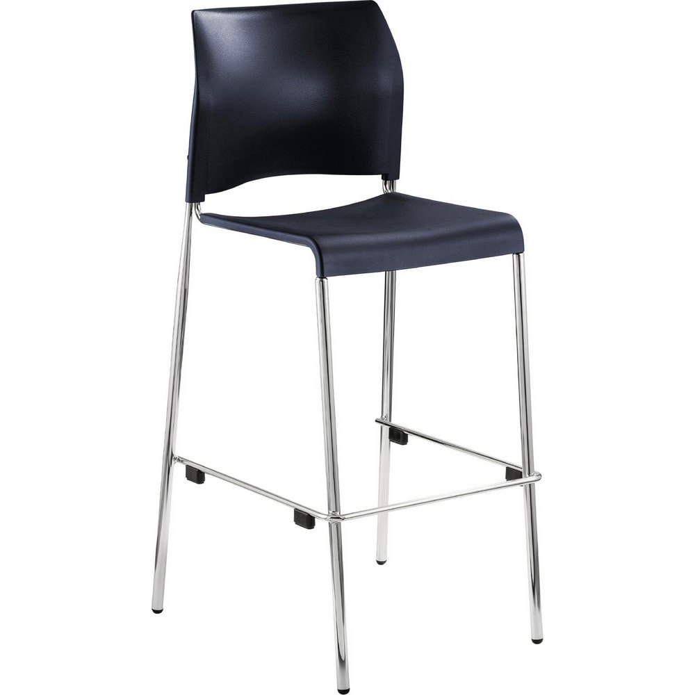 Stationary Stools; Seat Depth: 16.75in ; Seat Width: 16.75in ; Product Type: Fixed Height Stool; Stool with Back ; Base Type: 4 Legs ; Minimum Seat Height: 24in ; Maximum Seat Height: 24in