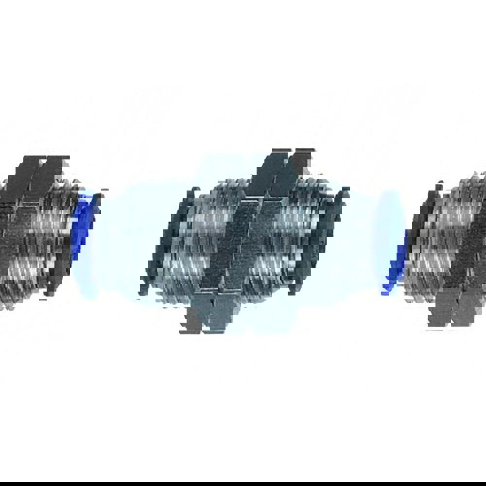 Push-to-Connect Tube x Tube Fitting: Bulkhead Union, M20x1 Thread, 3/8