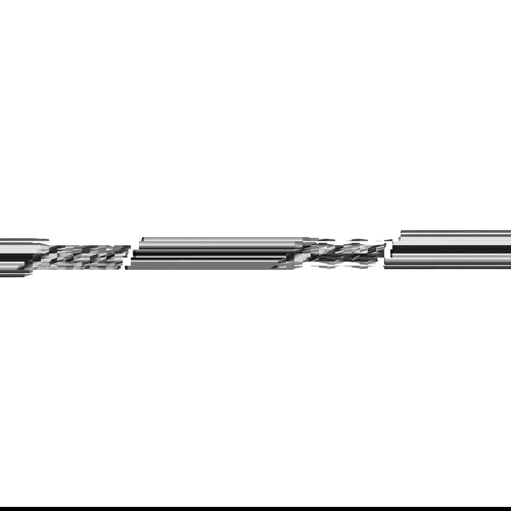 Square End Mill: 1/4'' Dia, 1-1/4'' LOC, 1/4'' Shank Dia, 3'' OAL, 3 Flutes, Solid Carbide