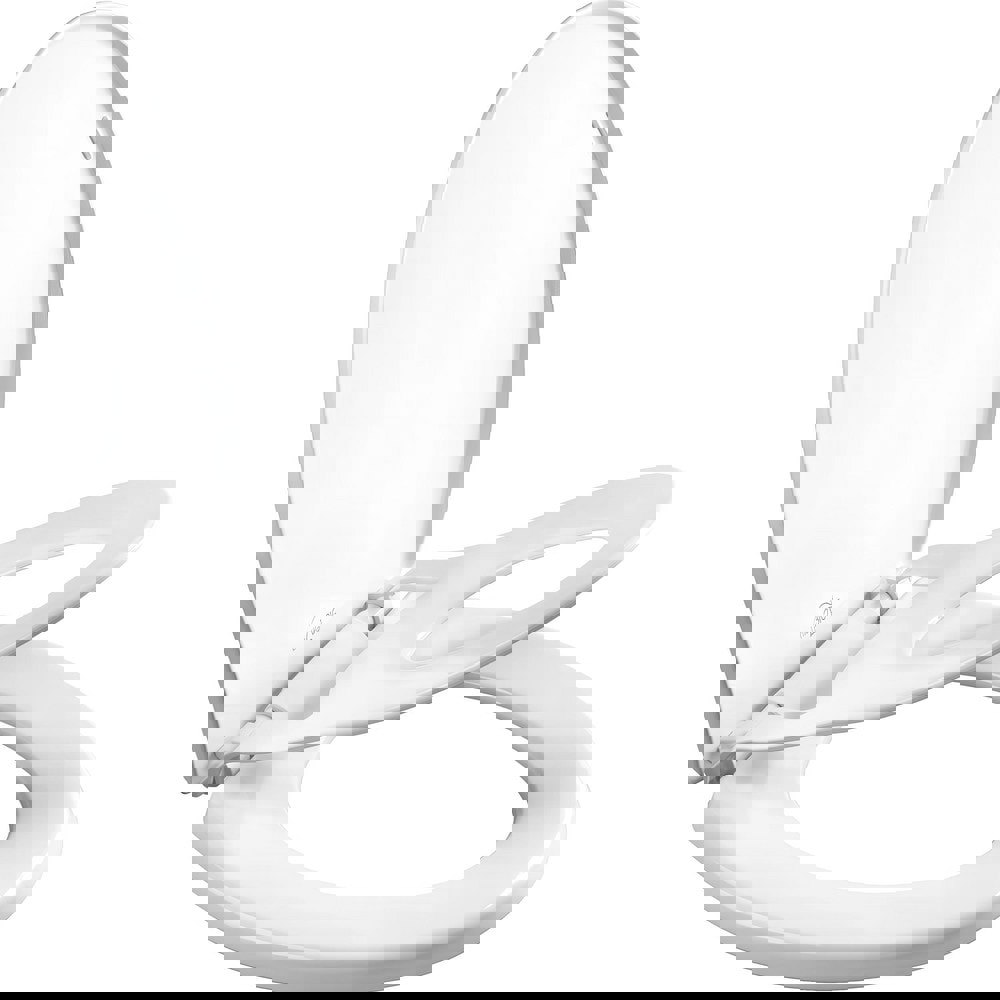 Toilet Seats; Type: Standard; Closed ; Style: Round ; Material: Plastic ; Color: White ; Outside Width: 14.375in (Inch); Inside Width: 8.3750in (Inch)