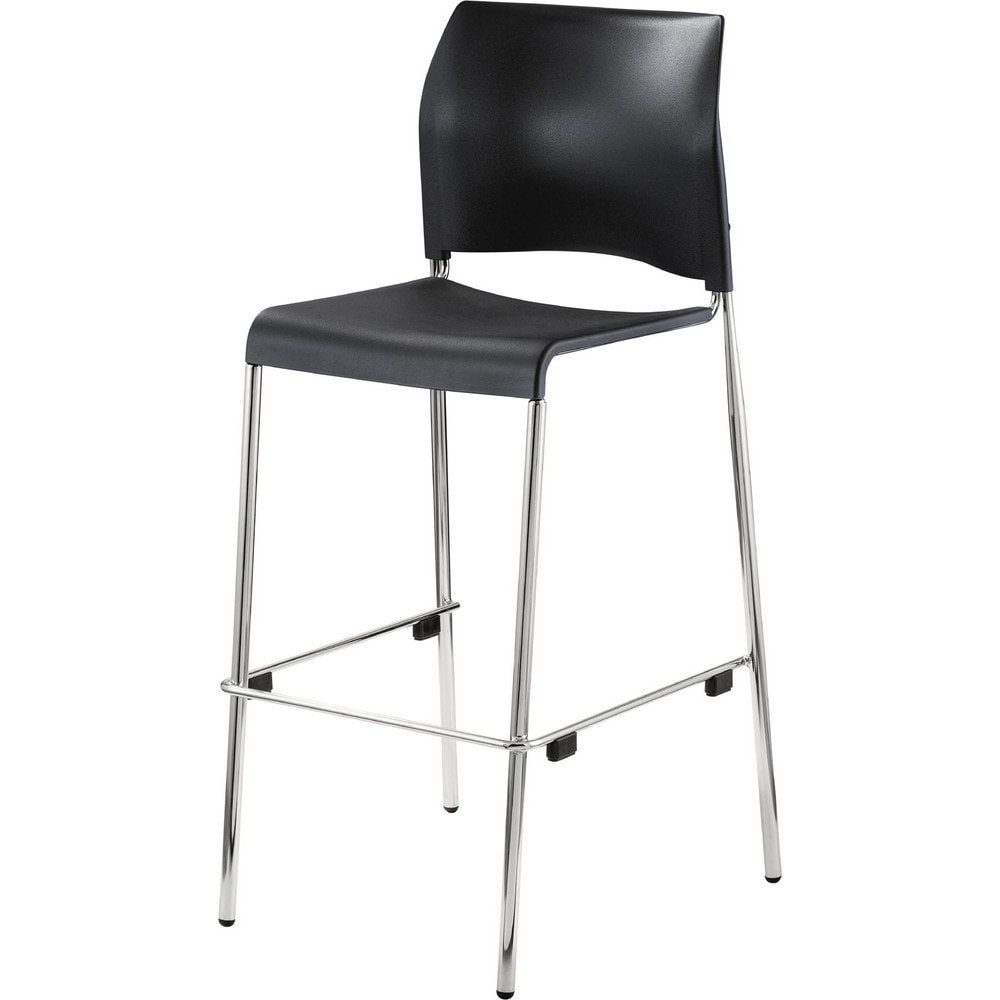 Stationary Stools; Seat Depth: 16.75in ; Seat Width: 16.75in ; Product Type: Fixed Height Stool; Stool with Back ; Base Type: 4 Legs ; Minimum Seat Height: 24in ; Maximum Seat Height: 24in