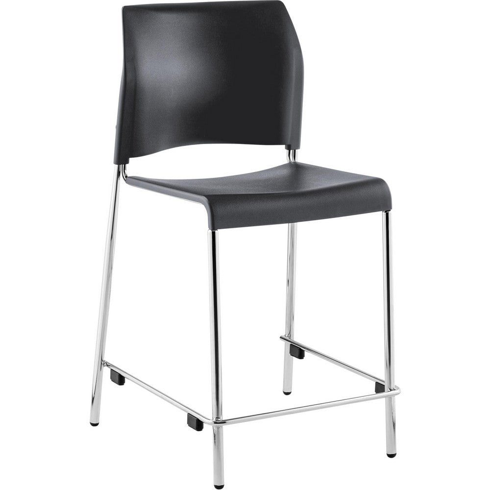 Stationary Stools; Seat Depth: 16.75in ; Seat Width: 16.75in ; Product Type: Fixed Height Stool; Stool with Back ; Base Type: 4 Legs ; Minimum Seat Height: 24in ; Maximum Seat Height: 24in