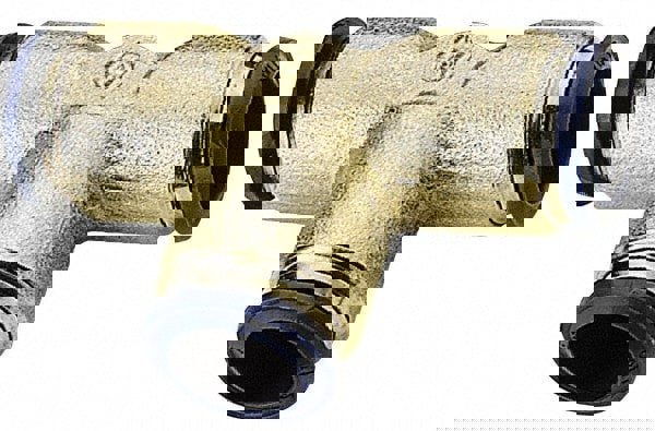 Push-to-Connect Tube x Tube Fitting: Union Tee, 1/4