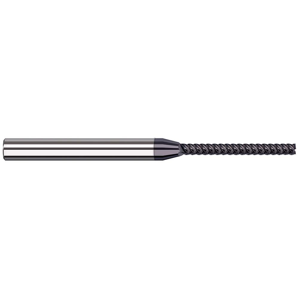 Square End Mill: 1/32'' Dia, 5/16'' LOC, 1/8'' Shank Dia, 2-1/2'' OAL, 5 Flutes, Solid Carbide