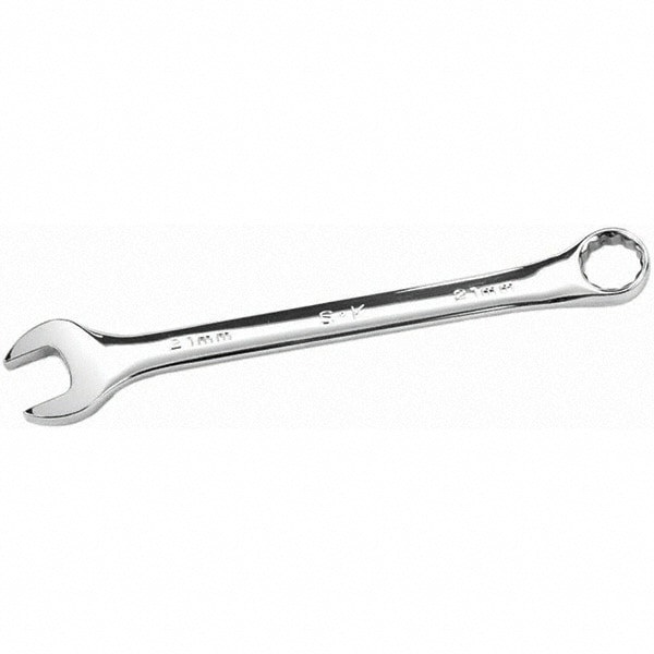 Combination Wrench: 21 mm Head Size, 15 &deg; Offset