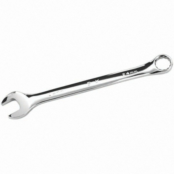 Combination Wrench: 24 mm Head Size, 15 &deg; Offset