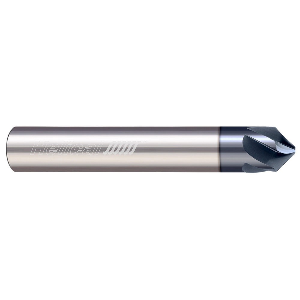 Chamfer Mills; Included Angle: 100.00 ; Chamfer Mill Material: Solid Carbide ; Cutter Head Diameter (Fractional Inch): 5/8 ; Cutter Head Diameter (Decimal Inch): 0.6250 ; End Type: Single ; Length of Cut (Inch): 3/8