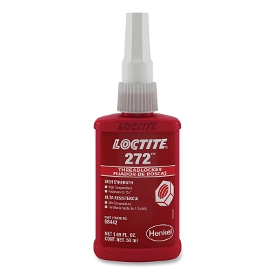 Threadlocker: Red, Liquid, 50 mL, Bottle