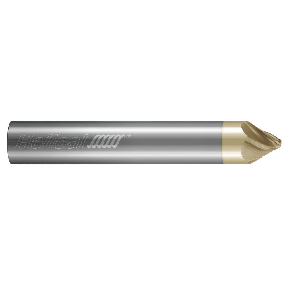 Chamfer Mills; Included Angle: 60.00 ; Chamfer Mill Material: Solid Carbide ; Cutter Head Diameter (Fractional Inch): 3/4 ; Cutter Head Diameter (Decimal Inch): 0.7500 ; End Type: Single ; Length of Cut (Inch): 9/16