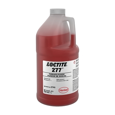 Threadlocker: Red, Liquid, 250 mL, Bottle