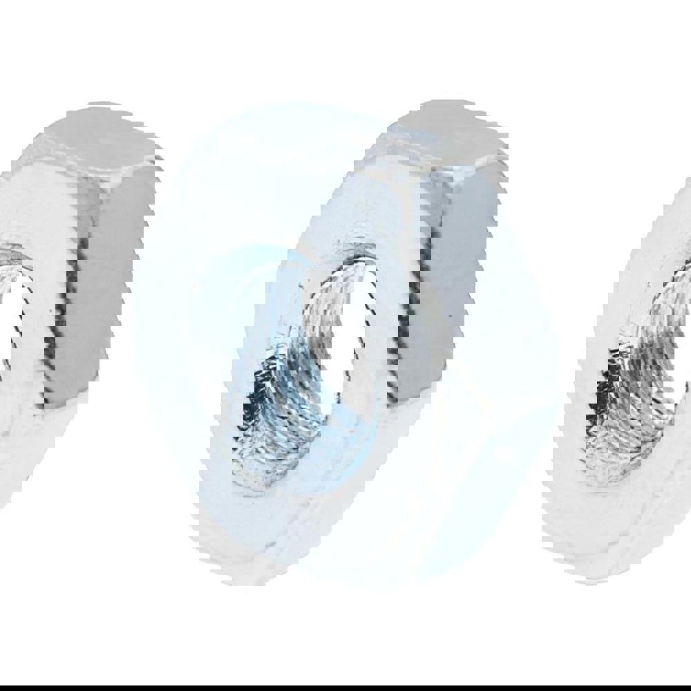 Hex Nut: #8-32, Grade 2 Steel, Zinc-Plated