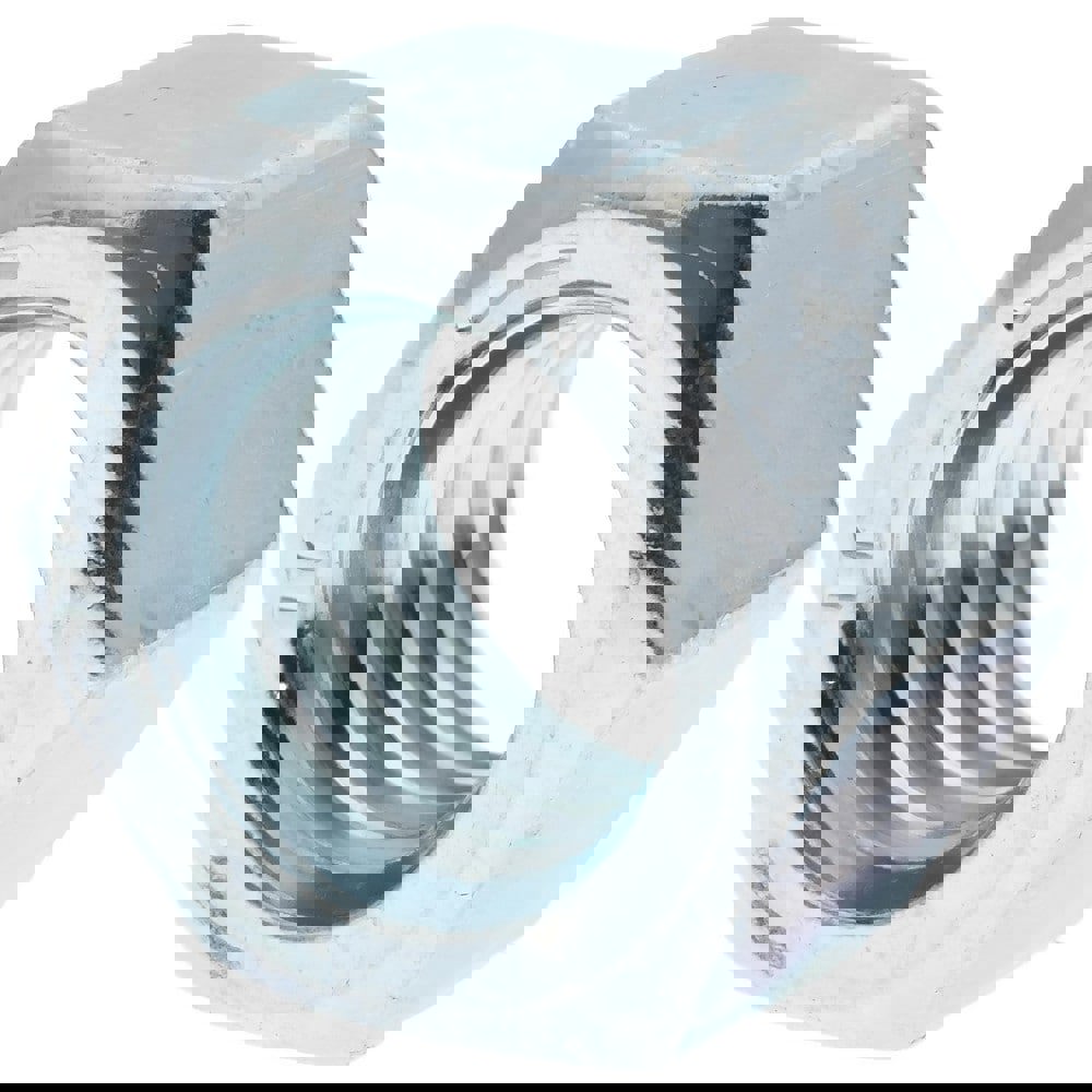 Hex Nut: 3/8-16, Grade 5 Steel, Zinc-Plated