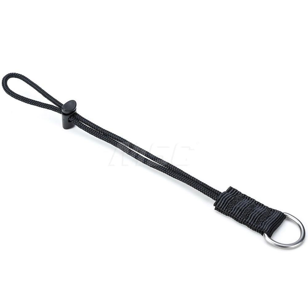 Tool Holding Accessories; Connection Type: D-Ring ; Color: Black ; Type: Single D Ring Web Tether with Corded ; UNSPSC Code: 24112401