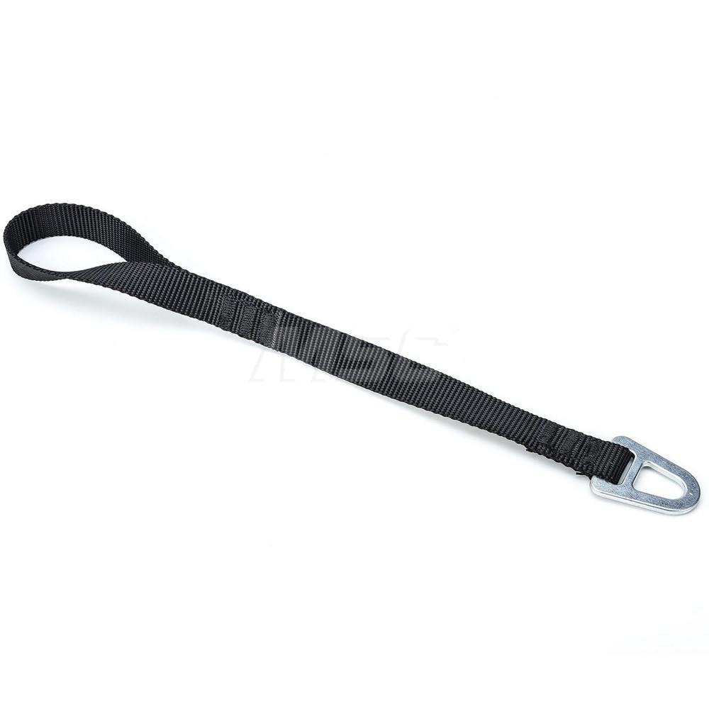 Tool Holding Accessories; Connection Type: D-Ring ; Color: Black ; Type: Single D Ring Web Tether with Nylon ; UNSPSC Code: 24112401