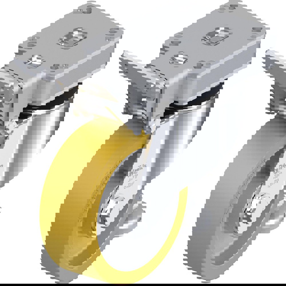 Specialty Casters; Mount Type: Plate ; Style: Double Ball ; Wheel Type: Tread on Core ; Bearing Type: Ball ; Wheel Diameter: 4 ; Wheel Width: 1.5625