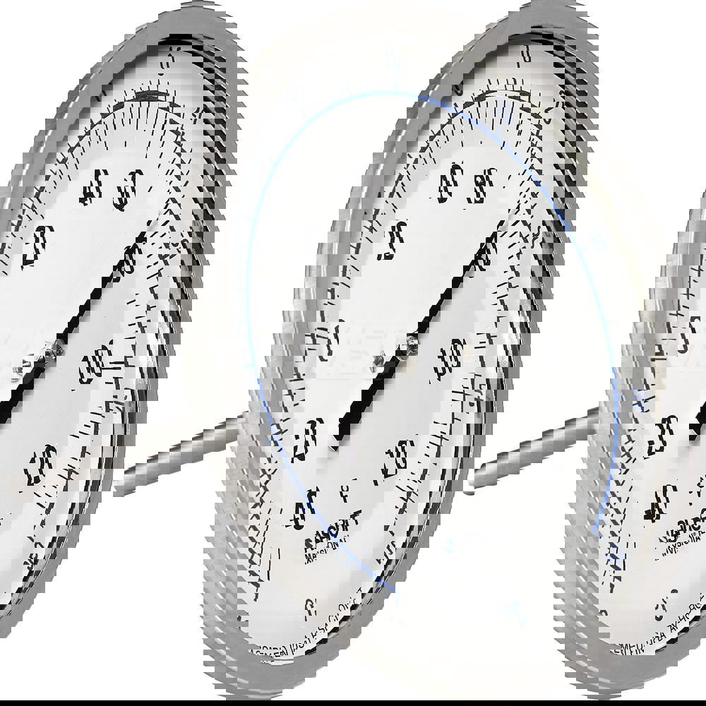 Bimetal Dial Thermometer: -40 to 120 &deg; F, 5