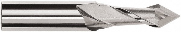 Drill Mill: 2 Flutes, 60 &deg; Point, Solid Carbide