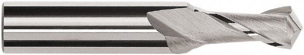 Drill Mill: 2 Flutes, 120 &deg; Point, Solid Carbide