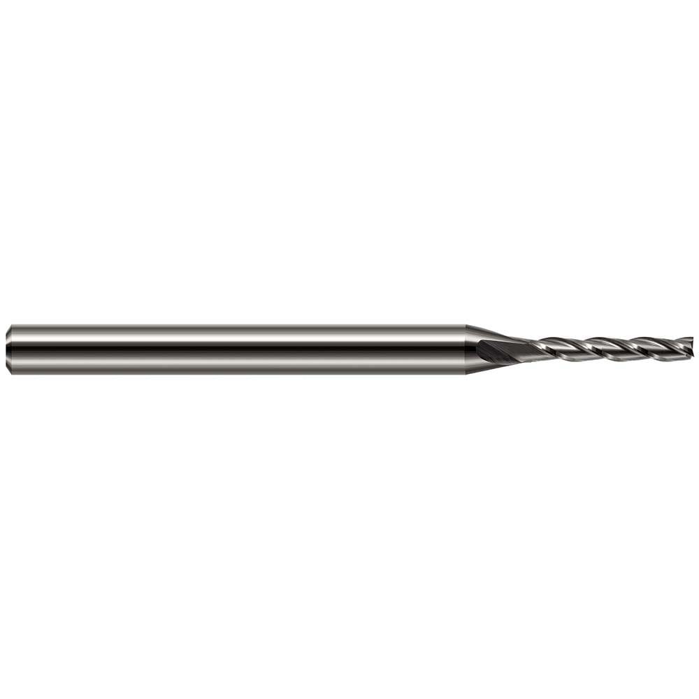 Square End Mill: 1/4'' Dia, 1'' LOC, 1/4'' Shank Dia, 4'' OAL, 4 Flutes, Solid Carbide