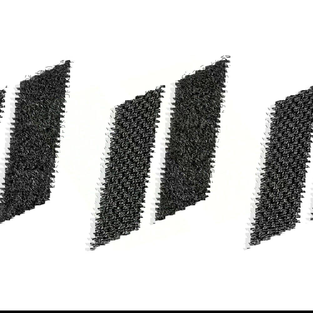 Hook & Loop; Shape: Rectangle ; Tape Width: 1.00in ; Color: Black ; Piece Length (Inch): 3 ; Component Type: Hook & Loop ; Number Of Pieces: 100.000