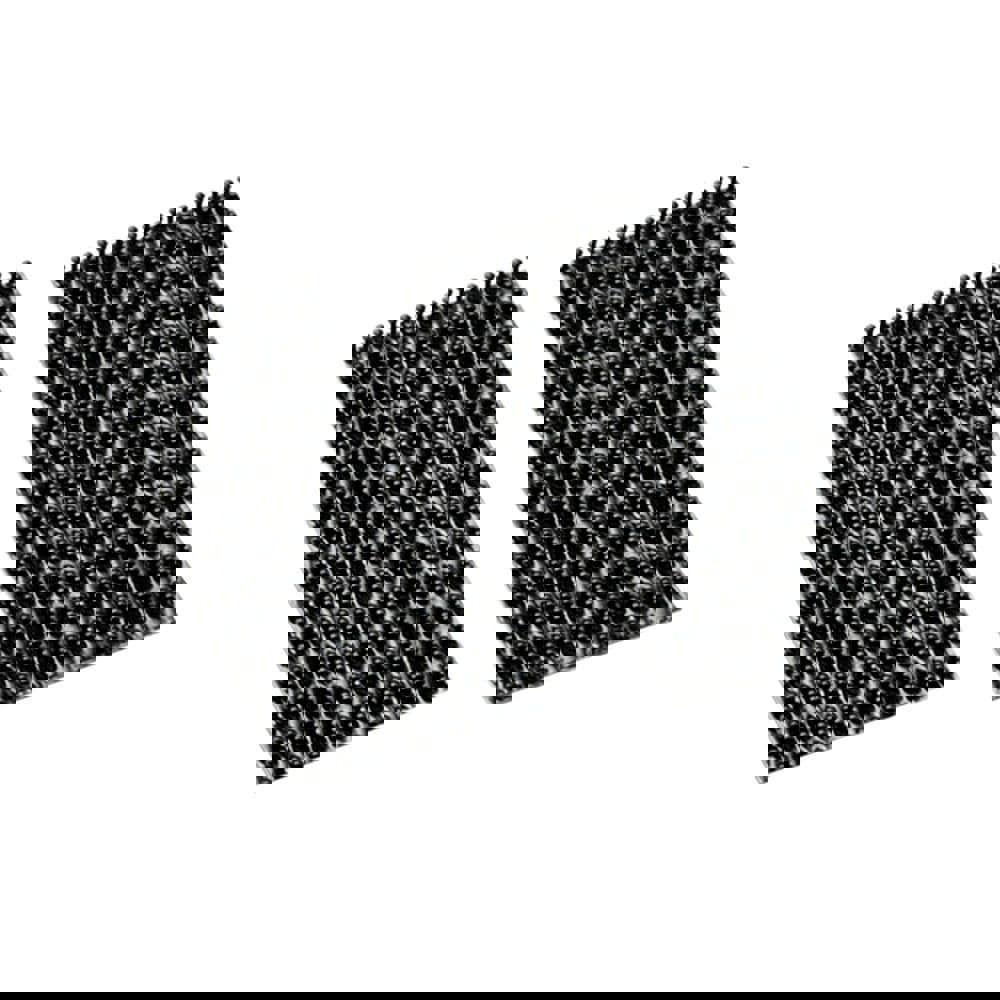 Hook & Loop; Shape: Rectangle ; Tape Width: 1.00in ; Color: Black ; Piece Length (Inch): 3 ; Component Type: Dual Lock ; Number Of Pieces: 100.000
