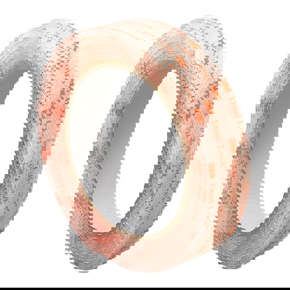 Hook & Loop; Shape: Roll ; Tape Width: 1.00in ; Color: Clear ; Roll Length (yd): 10.00 ; Component Type: Dual Lock