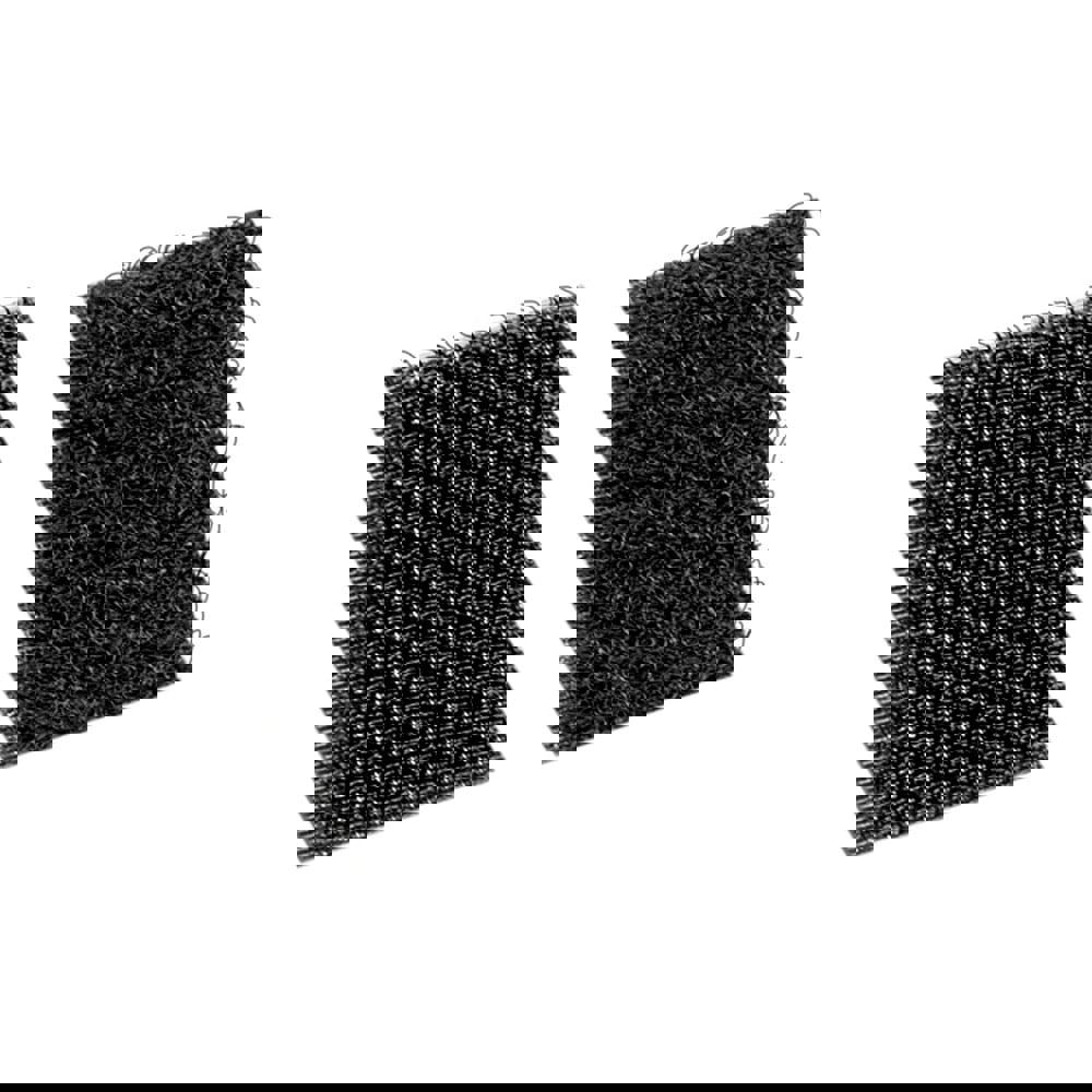 Hook & Loop; Shape: Rectangle ; Tape Width: 1.00in ; Color: Black ; Piece Length (Inch): 3 ; Component Type: Hook & Loop ; Number Of Pieces: 100.000