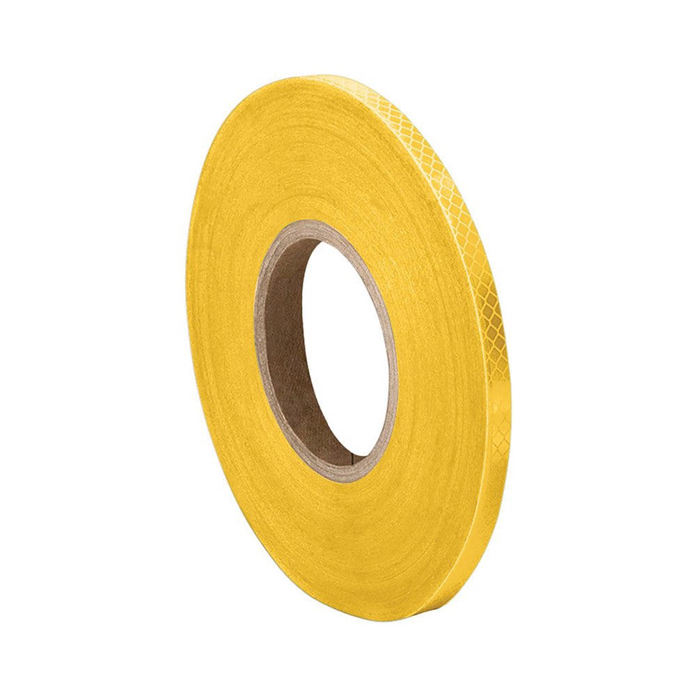 DOT Conspicuity Tape; Color: Yellow ; Tape Material: Reflective Sheeting ; Width (Inch): 1 ; Length (Feet): 0.5 ; Length (Inch): 6 ; UNSPSC Code: 41122703