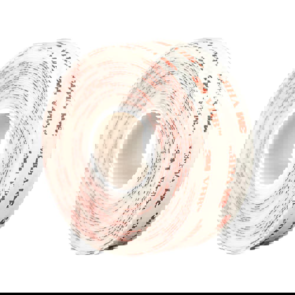 White Double-Sided Foam Tape: 1/2